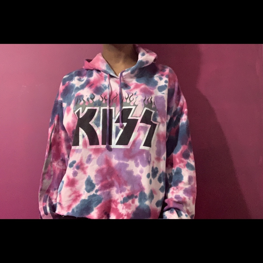 Tie-dye KISS hoodie